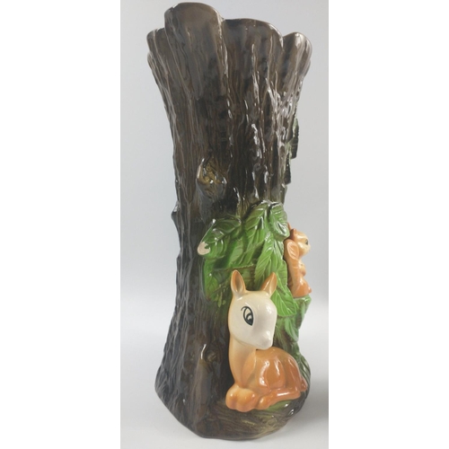 257 - A collection of WITHERNSEA EASTGATE FAUNA POTTER and a crack at the lip), a plantpot holder (approx ... 