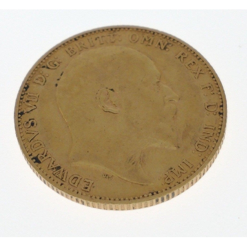 28 - An EDWARD VII 1903 FULL GOLD SOVEREIGN weight 7.9g approx#31
