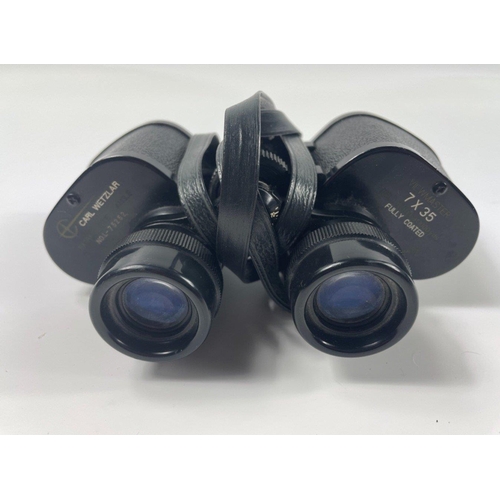 345 - A pair of CARL WETZLAR VIEWMASTER 7 x 35mm Binoculars, optically good, no case#389