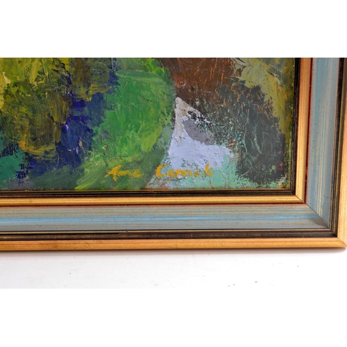 358E - LOCAL INTEREST Framed ANNE CARRICK original oil on canvas SIGNED 1964 ' SCOTT'S VIEW depicting Scott... 