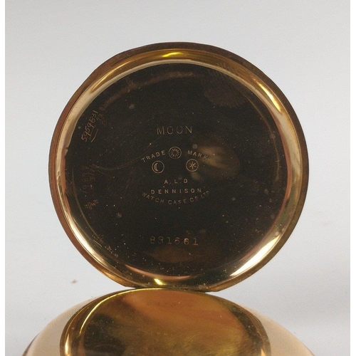 78 - A 10ct Gold plated pocket watch of the finest quality 91.2g gross - watch ticking away quite happily... 