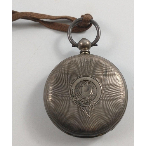 84 - A  FINE SILVER stamped VINTAGE pocket watch gross weight 93g approx - watch ticking away nicely on i... 