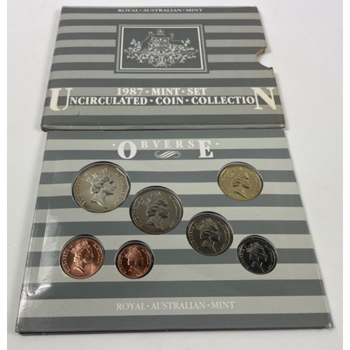 93 - A selection of COLLECTABLE COINS includes Australia Year Set 1987, Espana 82 World cup Crowns x2, 19... 