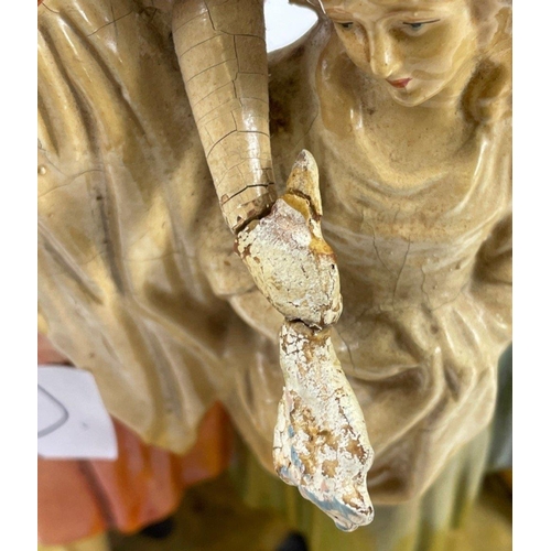 111 - ORIGINAL YARDLEYS LAVENDER girls ceramic Pharmacy shop promotional ornament, a lady with shopping ba... 