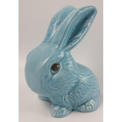 114 - A cute vintage pottery RABBIT which we believe to be 1950's WADE, stands 14cm high approx.#116