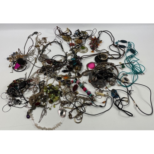 22 - A real jumble of costume necklaces to enjoy untangling.#21