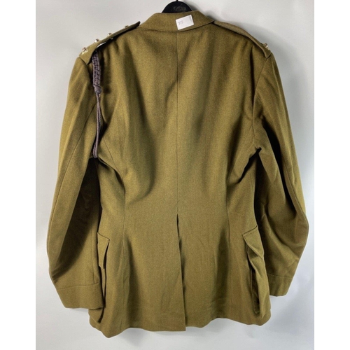 42 - British Army uniform, a khaki green jacket with Herbert Chappell Ltd of London label having Royal En... 