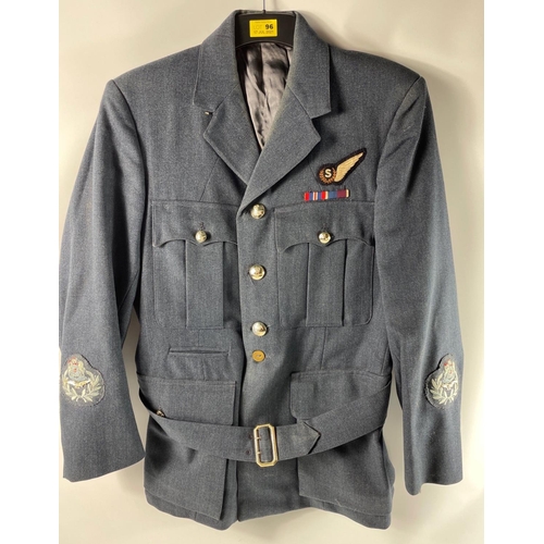 44 - British Royal Air Force uniform, a blue jacket with C H Bernard and Sons Ltd label, having Firmin of... 