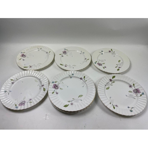 80 - A ROYAL WORCESTER ASTLEY part tea service to include 8 teacups, 7 large coffee/cappuccino cups, 8 pl... 