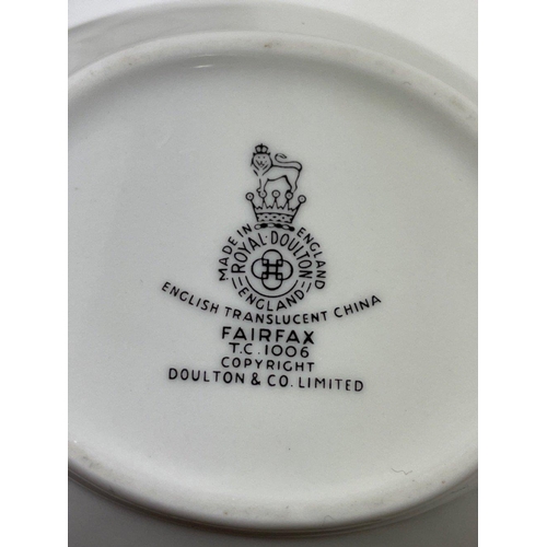 81 - A ROYAL DOULTON FAIRFAX dinner service to include 12 plates (27cm), 12 plates (20cm), 12 bowls (13.5... 