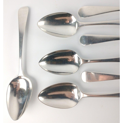 103 - Eight London silver hallmarked 1825 SPOONS by silversmith WILLIAM BATEMAN length 18cm, gross weight ... 