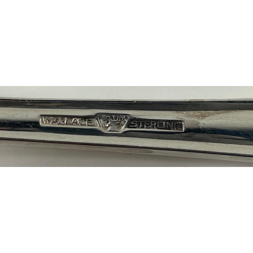 108A - A large STERLING stamped STRADIVARI by WALLACE cutlery set to include 8 x 23cm knives, 8 x 15cm butt... 