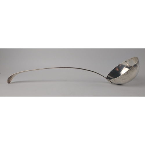 119 - An early London silver hallmarked 1774 LADLE, by silversmith THOMAS FOSTER,  dimensions 34cm long ap... 