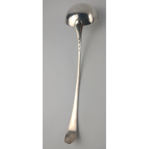 119 - An early London silver hallmarked 1774 LADLE, by silversmith THOMAS FOSTER,  dimensions 34cm long ap... 