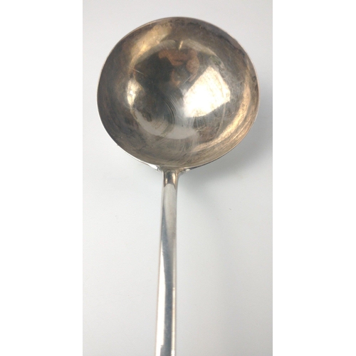 121 - An early London silver hallmarked 1774 LADLE, by silversmith W.C, dimensions 31cm long approx, weigh... 