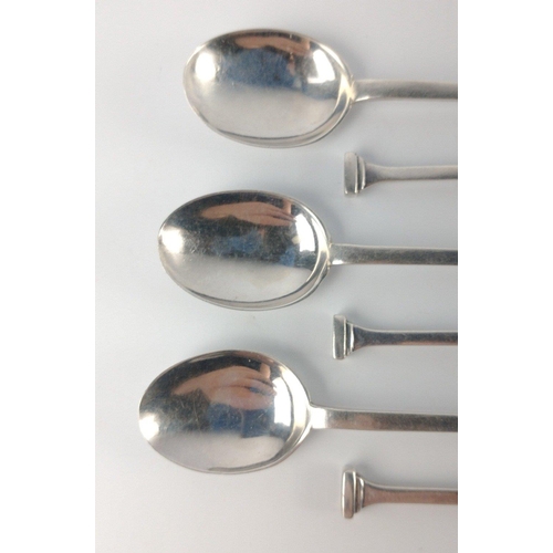 154 - Six Sheffield silver hallmarked 1924 COFFEE SPOONS by silversmiths LEE & WIGFULL length 9.5cm, gross... 