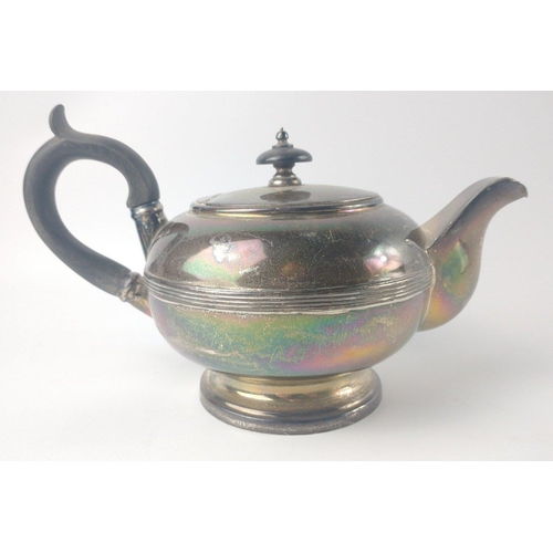 163 - A silver London hallmarked 1904 bachelor TEAPOT, dimensions 20cm long x 11.5cm height x 11cm width a... 