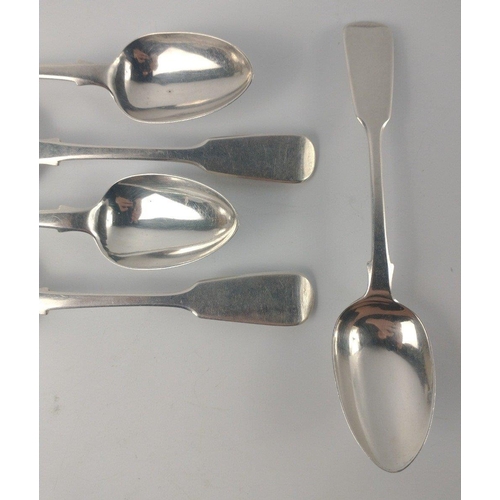 167 - Six QUALITY silver London Hallmarked 1831 TEASPOONS by silversmith JOHN HENRY CHARLES  LIAS , weight... 