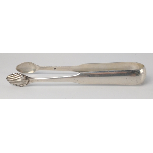 187 - Pair of GLASGOW silver hallmarked SUGAR TONGS 1873, by silversmith ZEIGLER length 15cm, gross weight... 