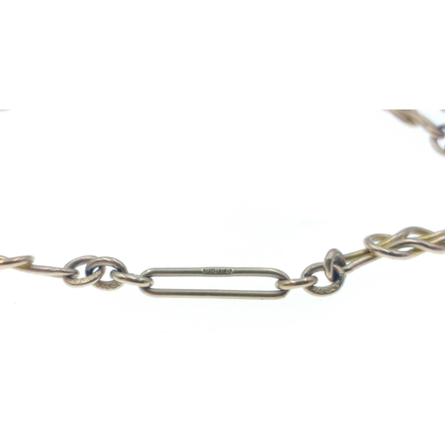 36 - 375 stamped fancy link CHAIN with lobster-claw fastener, length 150cm approx and weight 36.50g appro... 