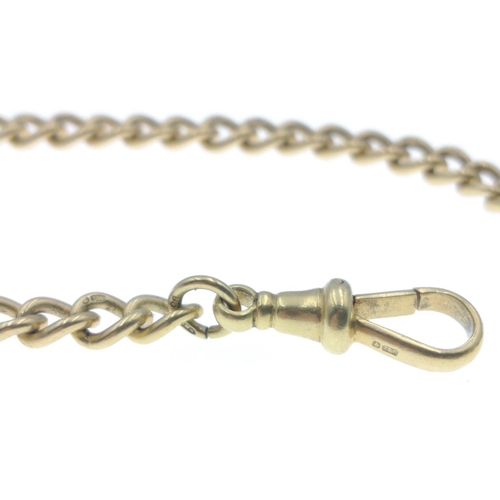 61 - SUBSTANTIAL 750 stamped CHAIN, with each link 750 stamped, with 18ct stamped T-bar length 42cm x wei... 