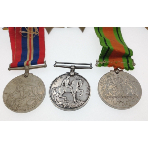 41 - A collection of service medals to include 1914-18 awarded to Lance Sergeant John Baker of the South ... 