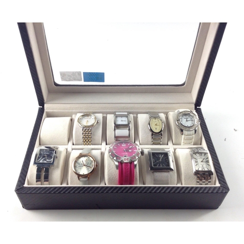 65 - A superb collection of ladies' watches including, Cerruti 1888, Zing Westar, EverSwiss, Versus by Ve... 