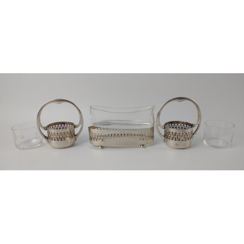 78 - Collection of silver ware to include Birmingham 1989 hallmarked silver candlestick by and set of thr... 