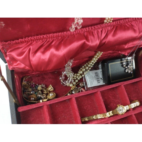 24 - Jewellery box and wrist watches and costume jewellery contents#5