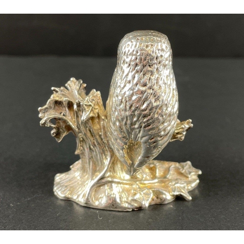 259 - Three W.A.P.W  pewter 'Little Owl' figurines each 5.5cm high#270