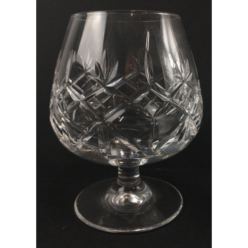 319 - A set of four medium sized QUALITY crystal brandy glasses 12cm tall x 9cm wide(at widest point)#331... 