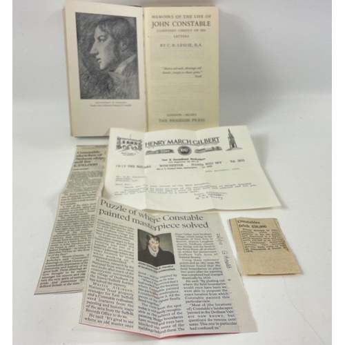 360 - MEMOIRS OF THE LIFE OF JOHN CONSTABLE, composed chiefly of his letters by C R Leslie#372