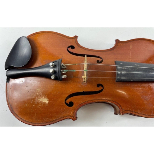 389 - Vintage - a full 4/4 size 1908 VIOLIN from the workshop of TOP VIOLIN MAKER FRANCOIS BARBE in a vint... 