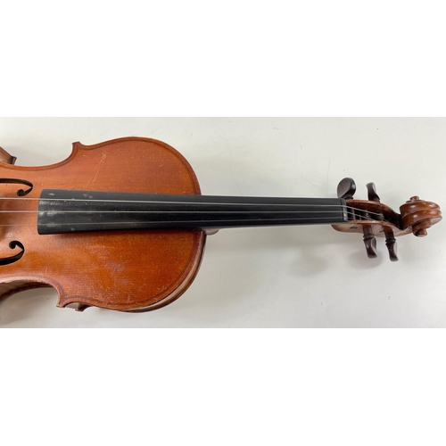 389 - Vintage - a full 4/4 size 1908 VIOLIN from the workshop of TOP VIOLIN MAKER FRANCOIS BARBE in a vint... 