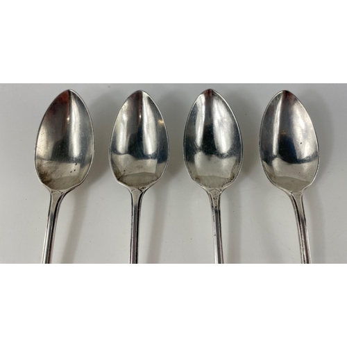 68 - A set of four Sheffield 1965 silver hallmarked teaspoons (gross weight 77.20gm), one Sterling Canada... 