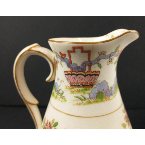 96 - A ROYAL WORCESTER tea set c 1922 to include 12 cups, 11 side plates, 2 cake plates, 12 cups and sauc... 