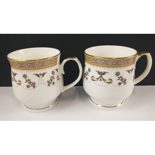 98 - EXCLUSIVE Design by Elizabeth Smythe of R House Stoke-On-Trent fine bone china pair of mugs with als... 