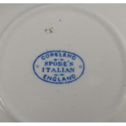 99 - A COPELAND SPODE ITALIAN blue and white pattern two cup, two saucer, two bowl, milk sugar and teapot... 