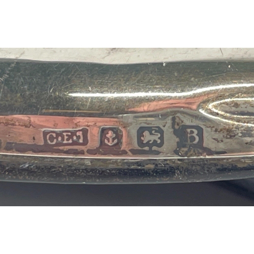 37 - Two oval shaped Birmingham, 1926, hallmarked photo frames gross weight 198gms#42