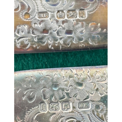 38 - BEAUTIFUL QUALITY! SHEFFIELD dated 1900 Hallmarked silver cutlery, six knives and six forks#43