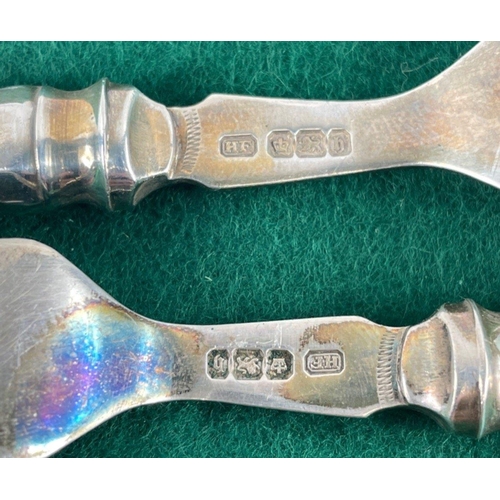 38 - BEAUTIFUL QUALITY! SHEFFIELD dated 1900 Hallmarked silver cutlery, six knives and six forks#43