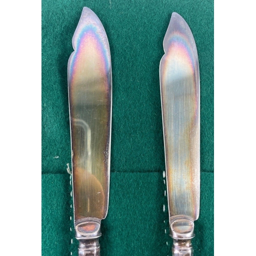 38 - BEAUTIFUL QUALITY! SHEFFIELD dated 1900 Hallmarked silver cutlery, six knives and six forks#43