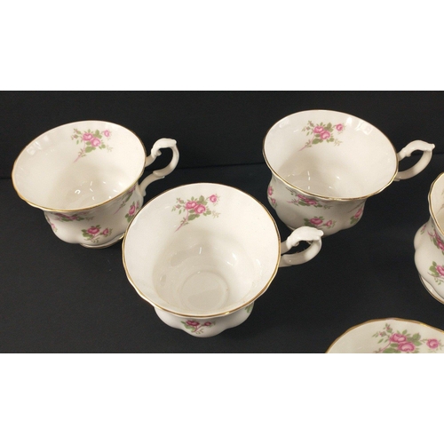 46 - A vintage RICHMOND 'Rose Time' tea service Fine Bone China to include 6 cups, 5 side plates and 6 sa... 