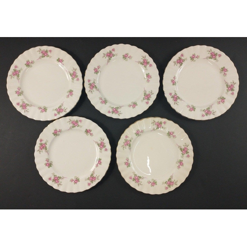 46 - A vintage RICHMOND 'Rose Time' tea service Fine Bone China to include 6 cups, 5 side plates and 6 sa... 