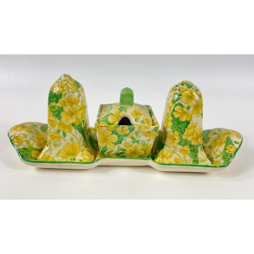 48 - A STAFFORDSHIRE MID-WINTER semi-porcelain dinner service for 6 in cream with gilt edging and a burgu... 