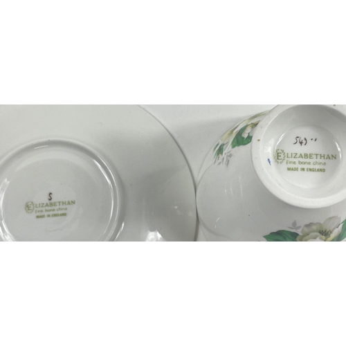 53 - An ELIZABETHAN fine bone China 5 cup tea set with milk and cream#58