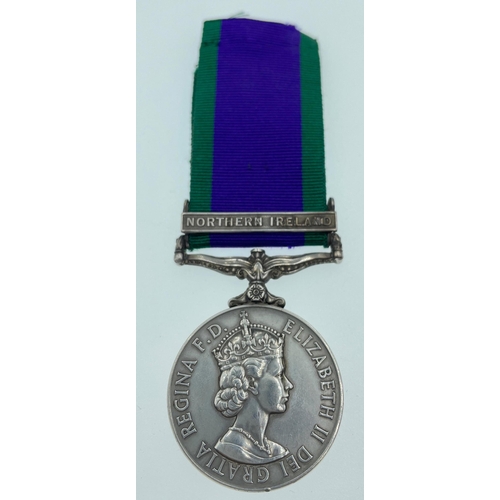 102 - A Campaign Service medal with Northern Ireland bar (24327365) awarded to Pte J McPhee A & SH#103