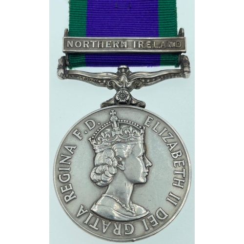 102 - A Campaign Service medal with Northern Ireland bar (24327365) awarded to Pte J McPhee A & SH#103