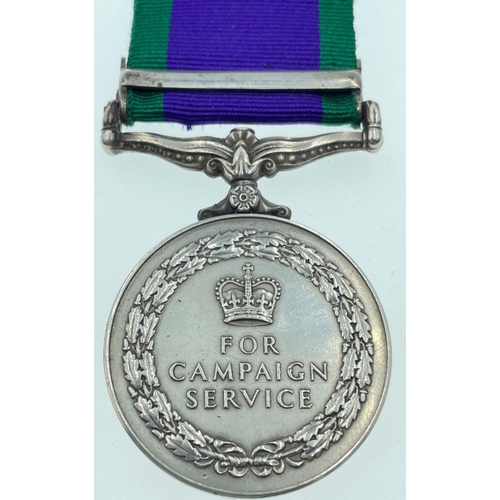 102 - A Campaign Service medal with Northern Ireland bar (24327365) awarded to Pte J McPhee A & SH#103