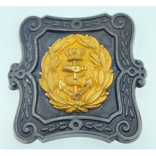 115 - A ROYAL NAVY dress buckle with Queen's crown - dimensions 5cm square#116